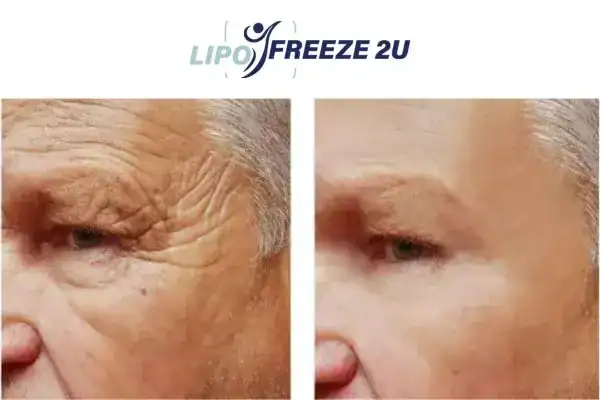 Mens before and after Morpheus 8 Finchley results.